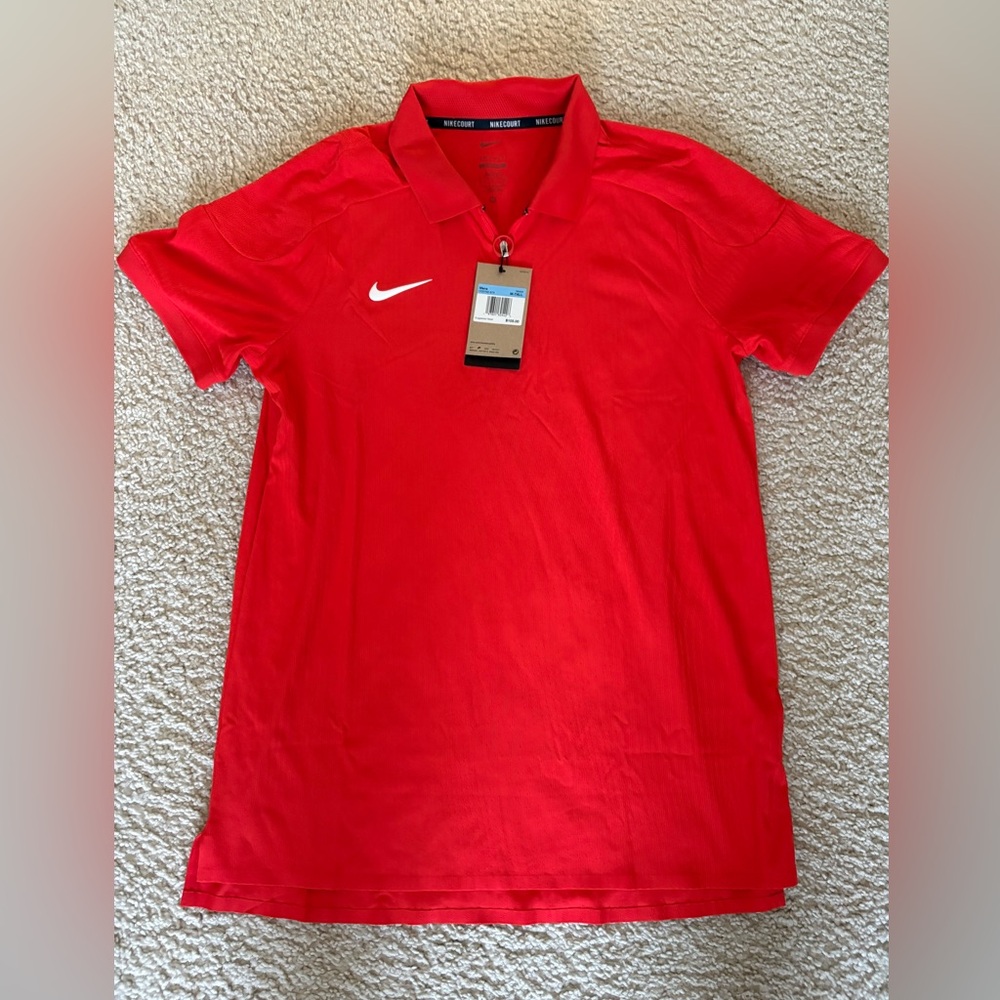 Nike Court 1/4 Zip Tennis Polo Shirt UNRELEASED Men Sz Medium T HQ0792-673 $105
